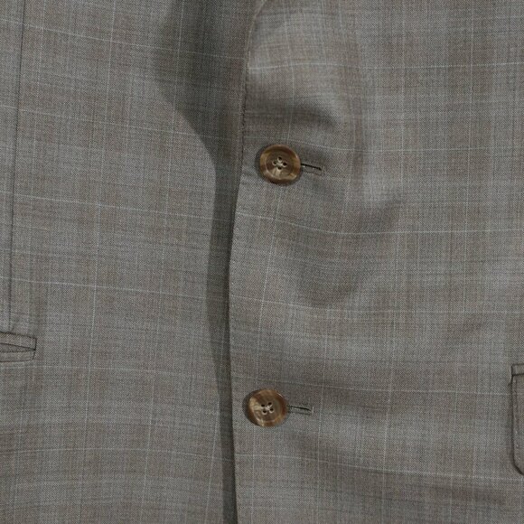 Samuelsohn x Loro Piana Super 150s Wool Blazer 44L Gray Plaid Italy - Picture 9 of 15